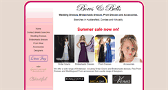 Desktop Screenshot of bowsnbellsbridalwear.co.uk